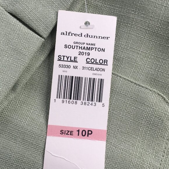 Alfred Dunner Jacket Womens 10P Petite Southampton Floral Trim Blazer Blouse - Picture 3 of 14